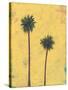 Palm Tree Silhouette-Jan Weiss-Stretched Canvas