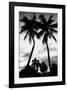 Palm Tree Silhouettes, Naples, Florida-null-Framed Art Print