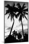 Palm Tree Silhouettes, Naples, Florida-null-Mounted Art Print