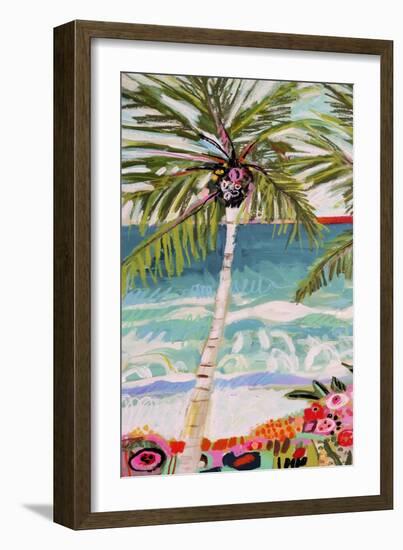 Palm Tree Wimsy I-Karen Fields-Framed Art Print