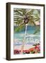 Palm Tree Wimsy I-Karen Fields-Framed Art Print