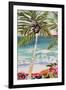 Palm Tree Wimsy I-Karen Fields-Framed Art Print