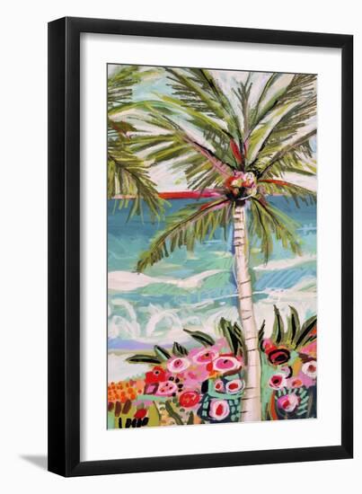 Palm Tree Wimsy II-Karen Fields-Framed Art Print