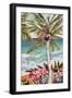 Palm Tree Wimsy II-Karen Fields-Framed Art Print