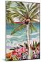 Palm Tree Wimsy II-Karen Fields-Mounted Art Print