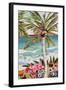 Palm Tree Wimsy II-Karen Fields-Framed Art Print