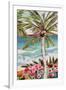 Palm Tree Wimsy II-Karen Fields-Framed Art Print