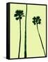 Palm Trees 2000 (Cyan)-Erik Asla-Framed Stretched Canvas