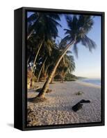 Palm Trees and Beach at Sunset, Western Samoa, South Pacific Islands, Pacific-Maurice Joseph-Framed Stretched Canvas