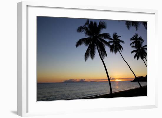 Palm Trees and Beach at Sunset-Frank Fell-Framed Photographic Print