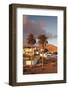 Palm Trees and the White Village of Toto at Sunset, Fuerteventura, Canary Islands, Spain, Europe-Markus Lange-Framed Photographic Print