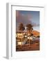 Palm Trees and the White Village of Toto at Sunset, Fuerteventura, Canary Islands, Spain, Europe-Markus Lange-Framed Photographic Print