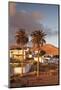 Palm Trees and the White Village of Toto at Sunset, Fuerteventura, Canary Islands, Spain, Europe-Markus Lange-Mounted Photographic Print