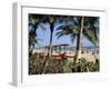 Palm Trees and Tourists, Bakau Beach, the Gambia, West Africa, Africa-J Lightfoot-Framed Photographic Print