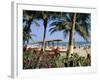 Palm Trees and Tourists, Bakau Beach, the Gambia, West Africa, Africa-J Lightfoot-Framed Photographic Print