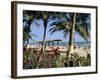 Palm Trees and Tourists, Bakau Beach, the Gambia, West Africa, Africa-J Lightfoot-Framed Photographic Print