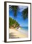 Palm Trees and Tropical Beach, La Digue, Seychelles-Jon Arnold-Framed Photographic Print