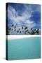 Palm Trees and Tropical Beach, Maldives, Indian Ocean, Asia-Sakis Papadopoulos-Stretched Canvas