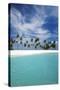 Palm Trees and Tropical Beach, Maldives, Indian Ocean, Asia-Sakis Papadopoulos-Stretched Canvas