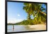 Palm Trees and Tropical Beach, Southern Mahe, Seychelles-Jon Arnold-Framed Photographic Print