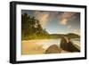 Palm Trees and Tropical Beach, Southern Mahe, Seychelles-Jon Arnold-Framed Photographic Print