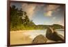 Palm Trees and Tropical Beach, Southern Mahe, Seychelles-Jon Arnold-Framed Photographic Print