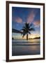 Palm Trees and Tropical Beach, Southern Mahe, Seychelles-Jon Arnold-Framed Photographic Print