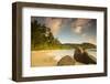 Palm Trees and Tropical Beach, Southern Mahe, Seychelles-Jon Arnold-Framed Photographic Print