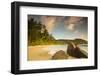 Palm Trees and Tropical Beach, Southern Mahe, Seychelles-Jon Arnold-Framed Photographic Print