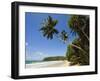 Palm Trees and West Point of the South Coast Whale Watch Surf Beach at Mirissa, Near Matara, Southe-Robert Francis-Framed Photographic Print