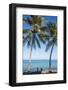 Palm trees, Anse Vata beach, Noumea, New Caledonia, Pacific-Michael Runkel-Framed Photographic Print