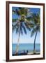 Palm trees, Anse Vata beach, Noumea, New Caledonia, Pacific-Michael Runkel-Framed Premium Photographic Print