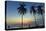 Palm Trees at Sunset on Playa Guiones Surf Beach at Sunset-Rob Francis-Stretched Canvas