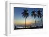 Palm Trees at Sunset on Playa Guiones Surf Beach at Sunset-Rob Francis-Framed Photographic Print