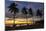 Palm Trees at Sunset on Playa Guiones Surfing Beach-Rob Francis-Mounted Photographic Print