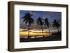 Palm Trees at Sunset on Playa Guiones Surfing Beach-Rob Francis-Framed Photographic Print