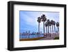 Palm Trees City San Diego Sign-null-Framed Art Print