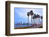 Palm Trees City San Diego Sign-null-Framed Art Print