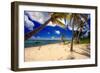 Palm Trees, Grand Cayman Island-George Oze-Framed Photographic Print