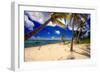 Palm Trees, Grand Cayman Island-George Oze-Framed Photographic Print