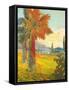 Palm Trees, Grapefruit-null-Framed Stretched Canvas