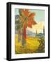 Palm Trees, Grapefruit-null-Framed Art Print