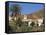 Palm Trees, Houses and Church at Betancuria, on Fuerteventura in the Canary Islands, Spain, Europe-Lightfoot Jeremy-Framed Stretched Canvas