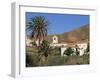 Palm Trees, Houses and Church at Betancuria, on Fuerteventura in the Canary Islands, Spain, Europe-Lightfoot Jeremy-Framed Photographic Print