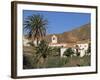 Palm Trees, Houses and Church at Betancuria, on Fuerteventura in the Canary Islands, Spain, Europe-Lightfoot Jeremy-Framed Photographic Print