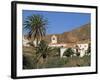 Palm Trees, Houses and Church at Betancuria, on Fuerteventura in the Canary Islands, Spain, Europe-Lightfoot Jeremy-Framed Photographic Print