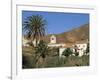 Palm Trees, Houses and Church at Betancuria, on Fuerteventura in the Canary Islands, Spain, Europe-Lightfoot Jeremy-Framed Photographic Print