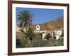 Palm Trees, Houses and Church at Betancuria, on Fuerteventura in the Canary Islands, Spain, Europe-Lightfoot Jeremy-Framed Photographic Print