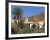 Palm Trees, Houses and Church at Betancuria, on Fuerteventura in the Canary Islands, Spain, Europe-Lightfoot Jeremy-Framed Photographic Print