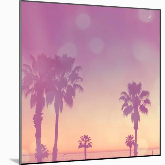 Palm Trees in California-Myan Soffia-Mounted Photographic Print